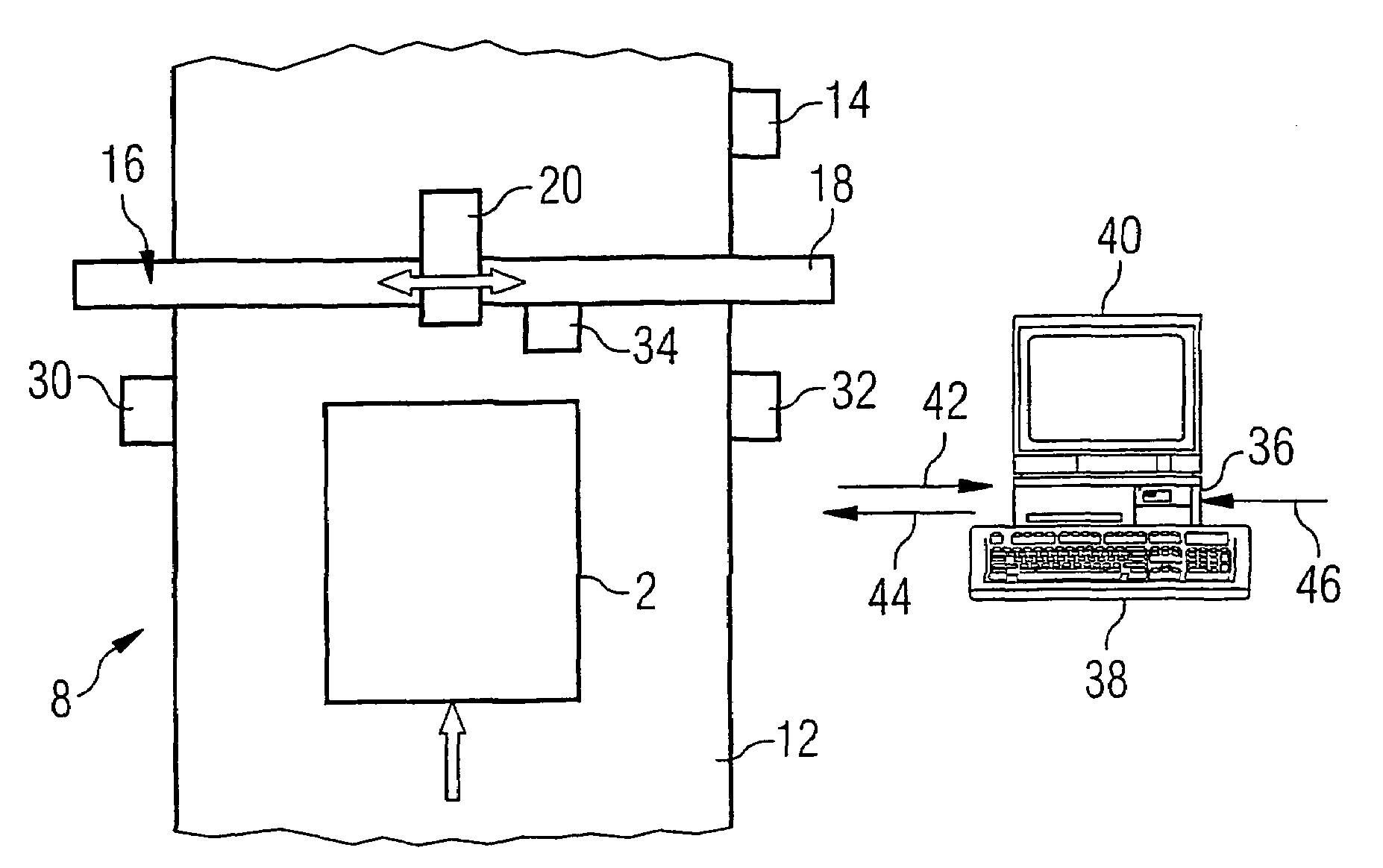 Method, apparatus and system for producing components with a pre-determined outer surface appearance, especially for front panels of kitchen units