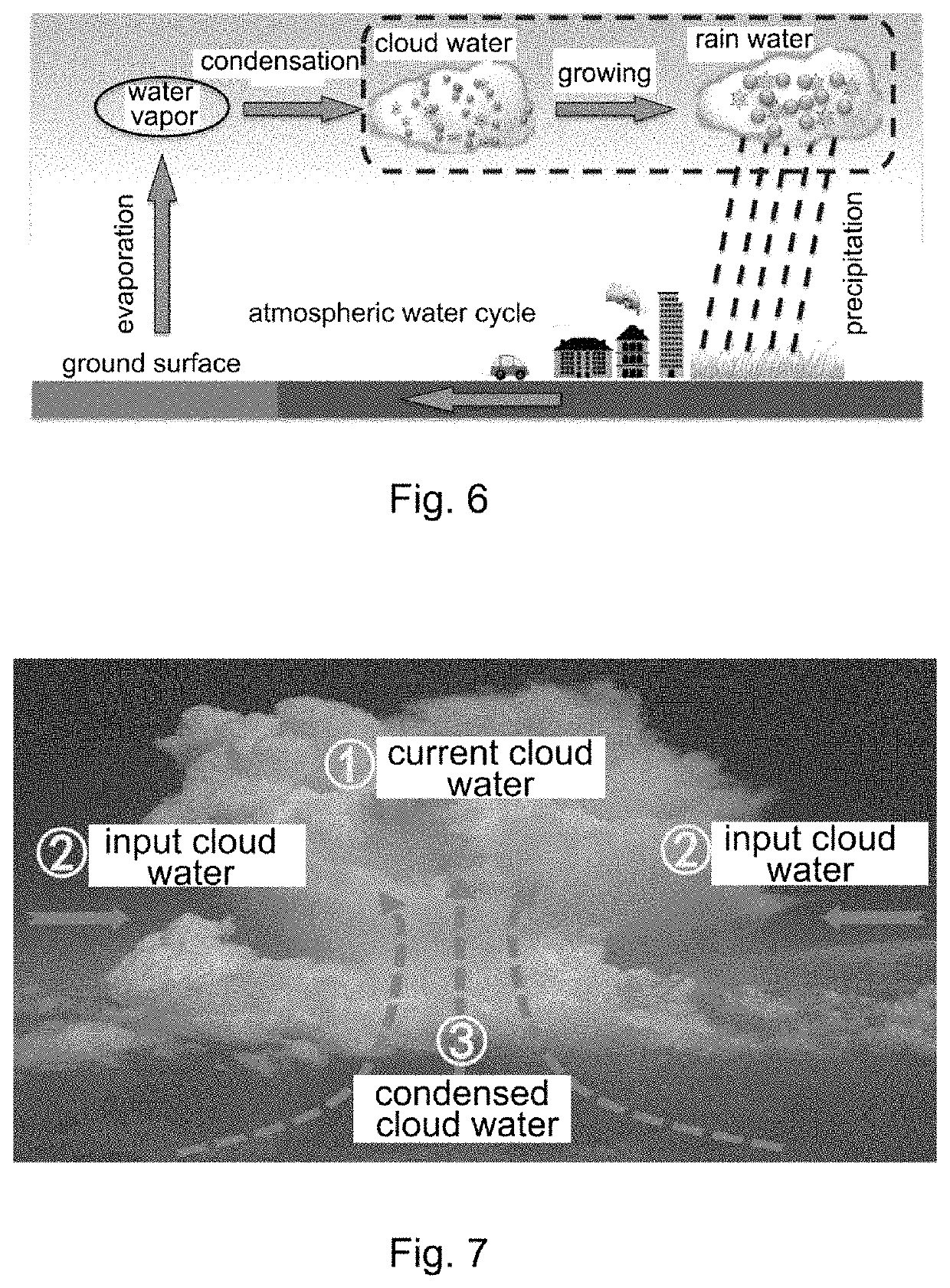 Cloud water resource detecting system and method