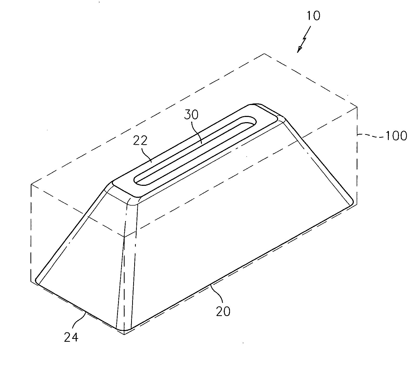 Geometric shaped side bearing pad