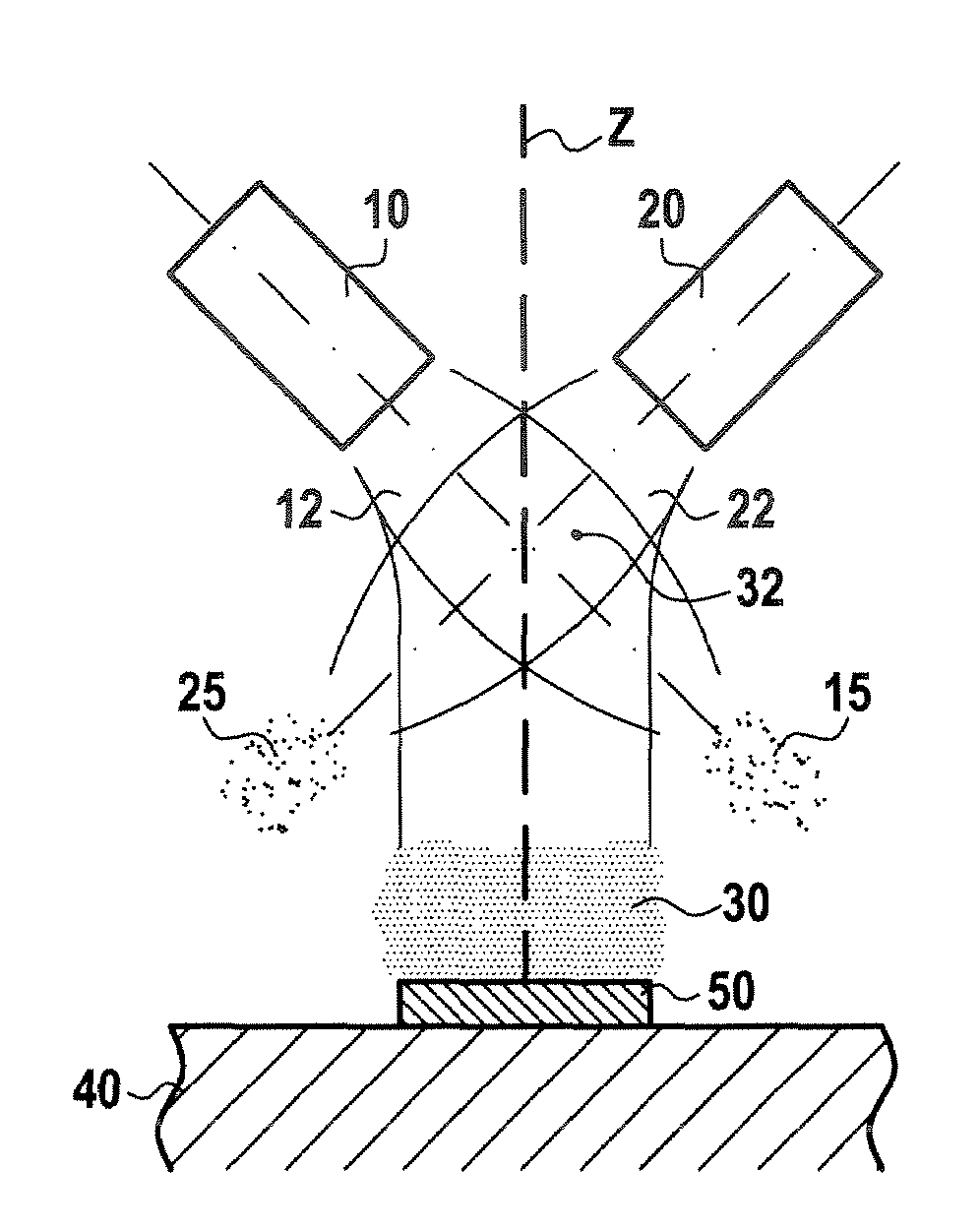 Method of depositing a thermal barrier by plasma torch