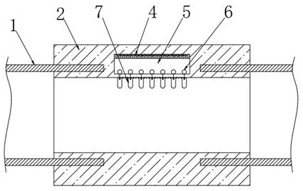 A waste gas discharge pipe for petroleum smelting