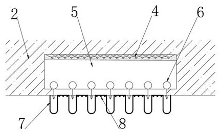 A waste gas discharge pipe for petroleum smelting