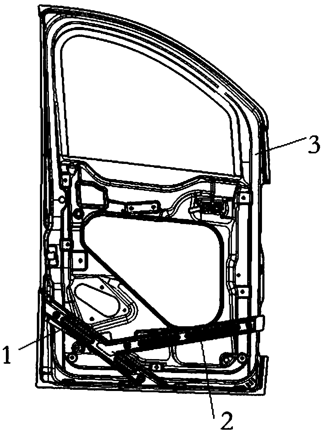Anti-collision vehicle door structure