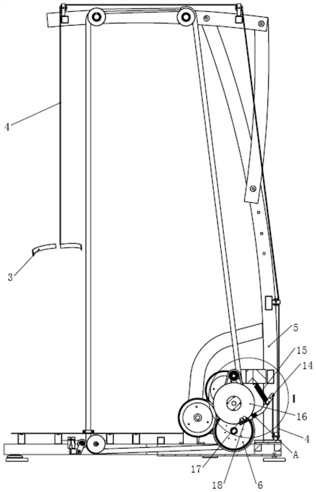 Rope climbing machine