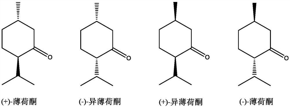 A kind of method for preparing optically pure 1-menthone and catalyst for the method