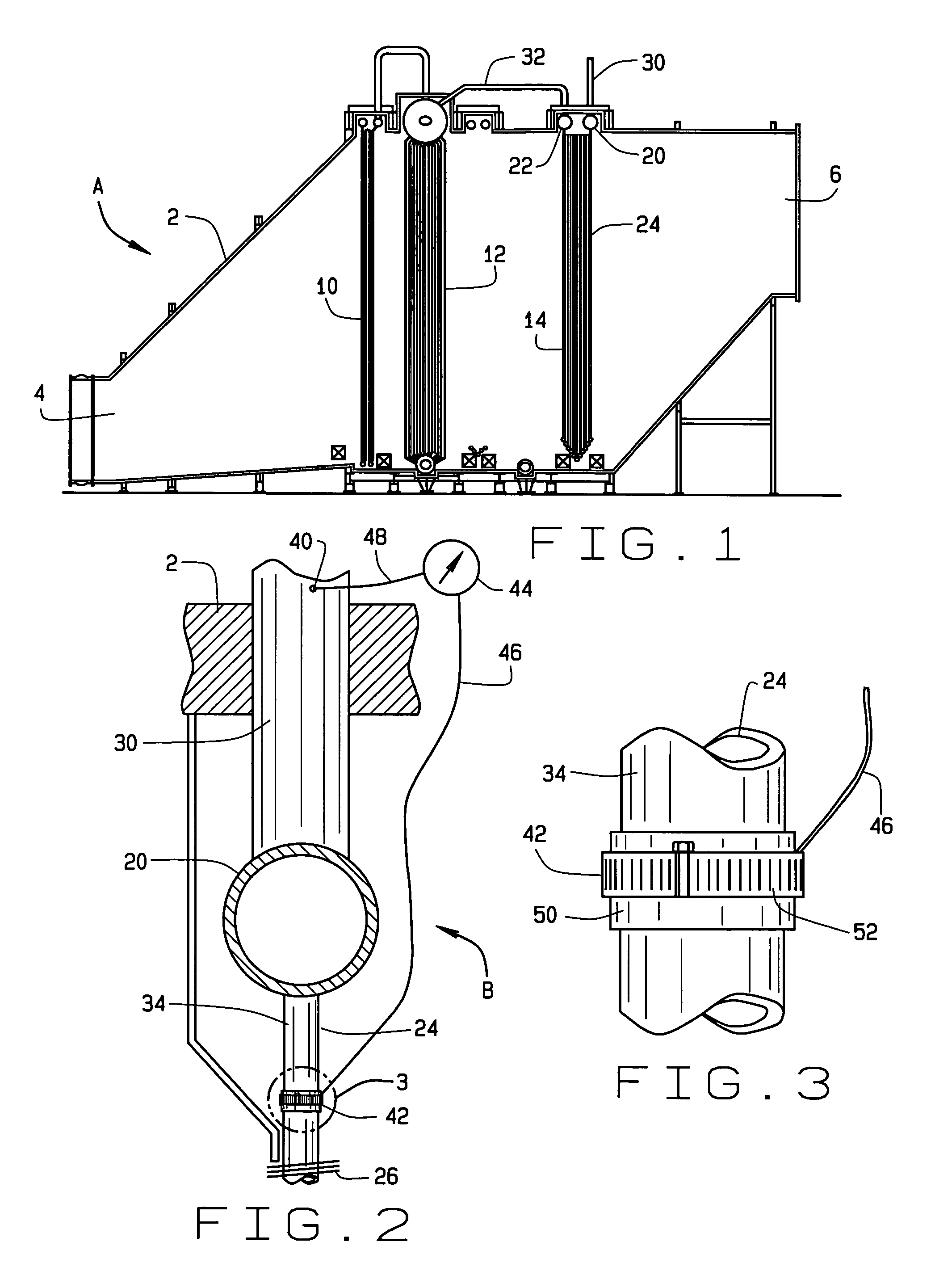 Apparatus and process for detecting condensation in a heat exchanger