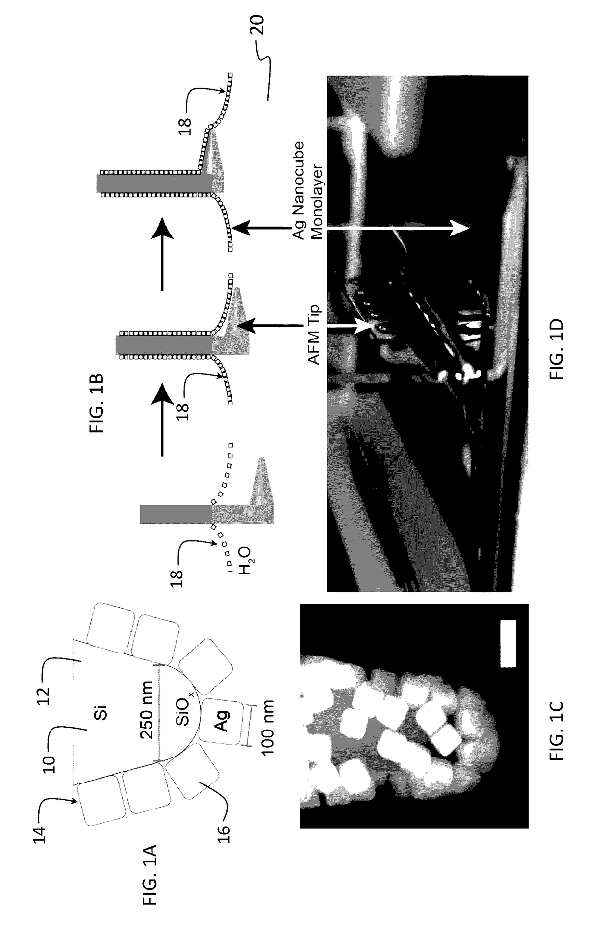 Nanoantenna scanning probe tip, and fabrication methods