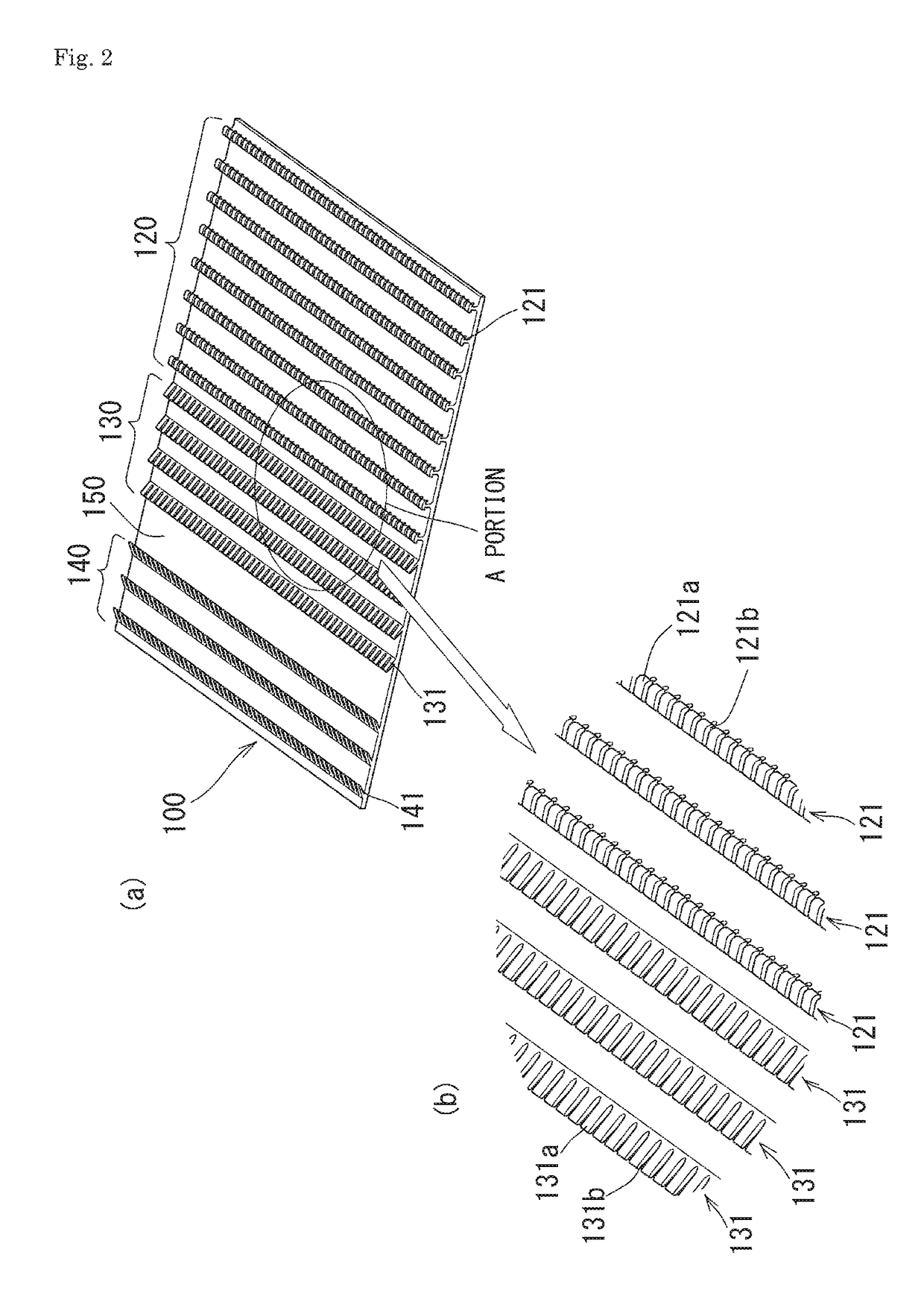 Surface fastener, cushioning structure, and seat structure