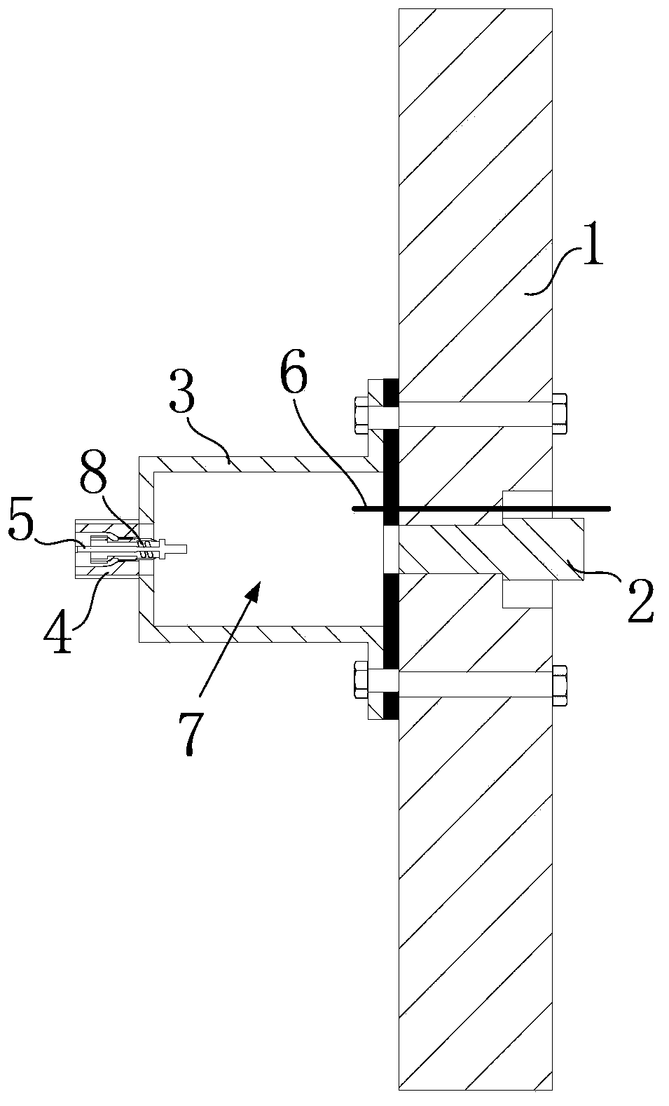 Method for measuring pressure in rotating state