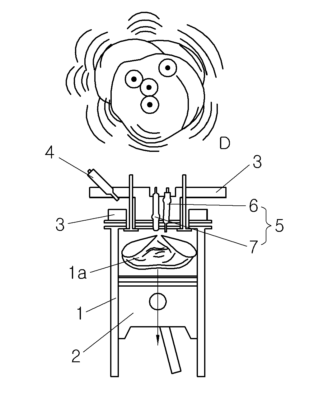 Dual fuel combustion system based on diesel compression ignition triggered ignition control