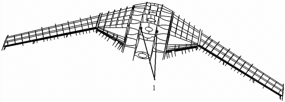 Non-structural mass trimming method for airplane in steady overload state