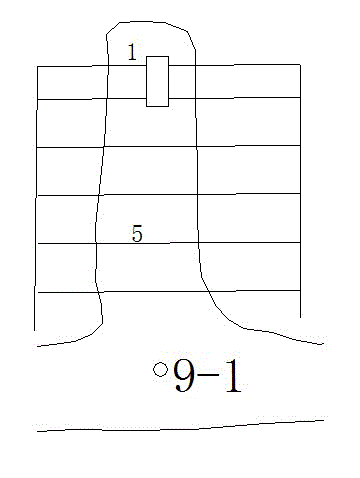 Cutting method combining deep hole cutting and small well cutting