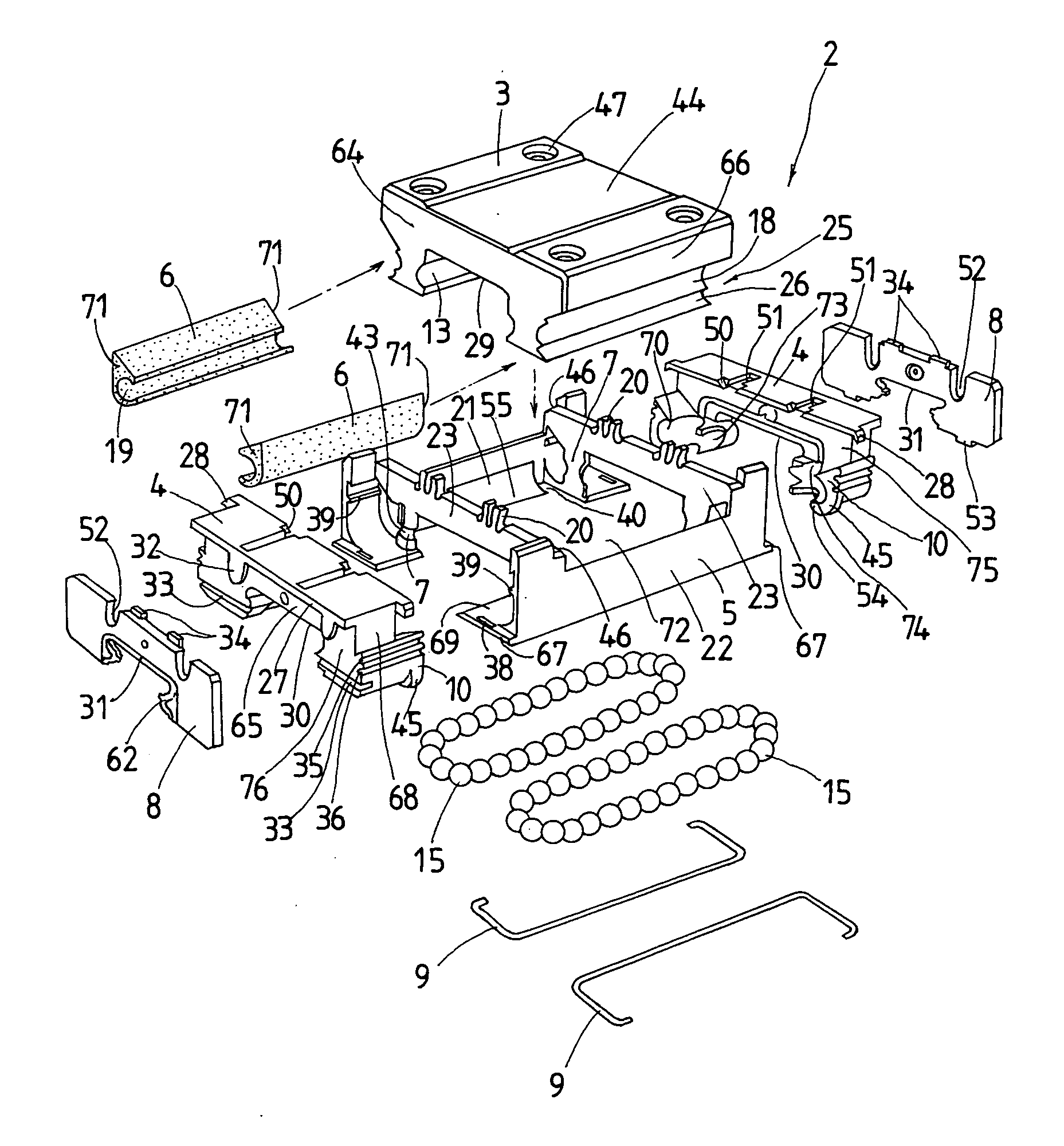 Linear motion guide unit