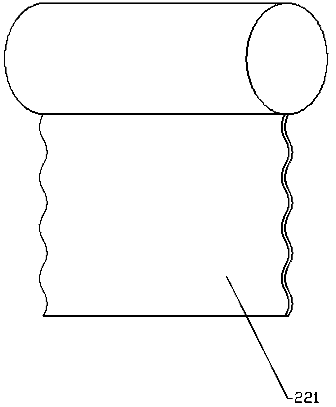 Grinding host discharging and screening mechanism