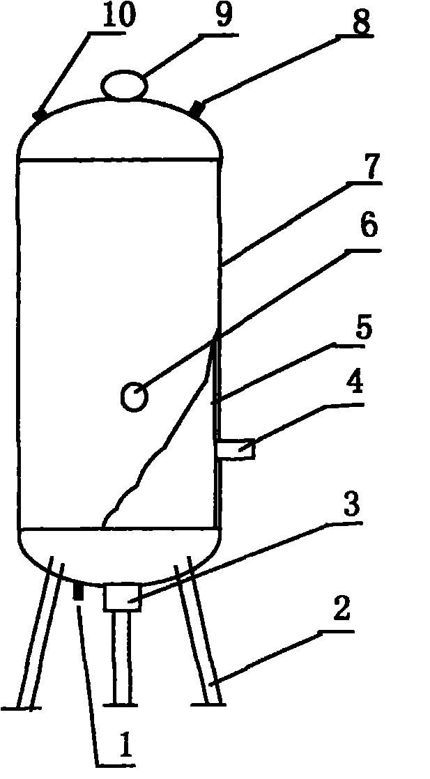 Steel-plastic composite water supply pressure tank