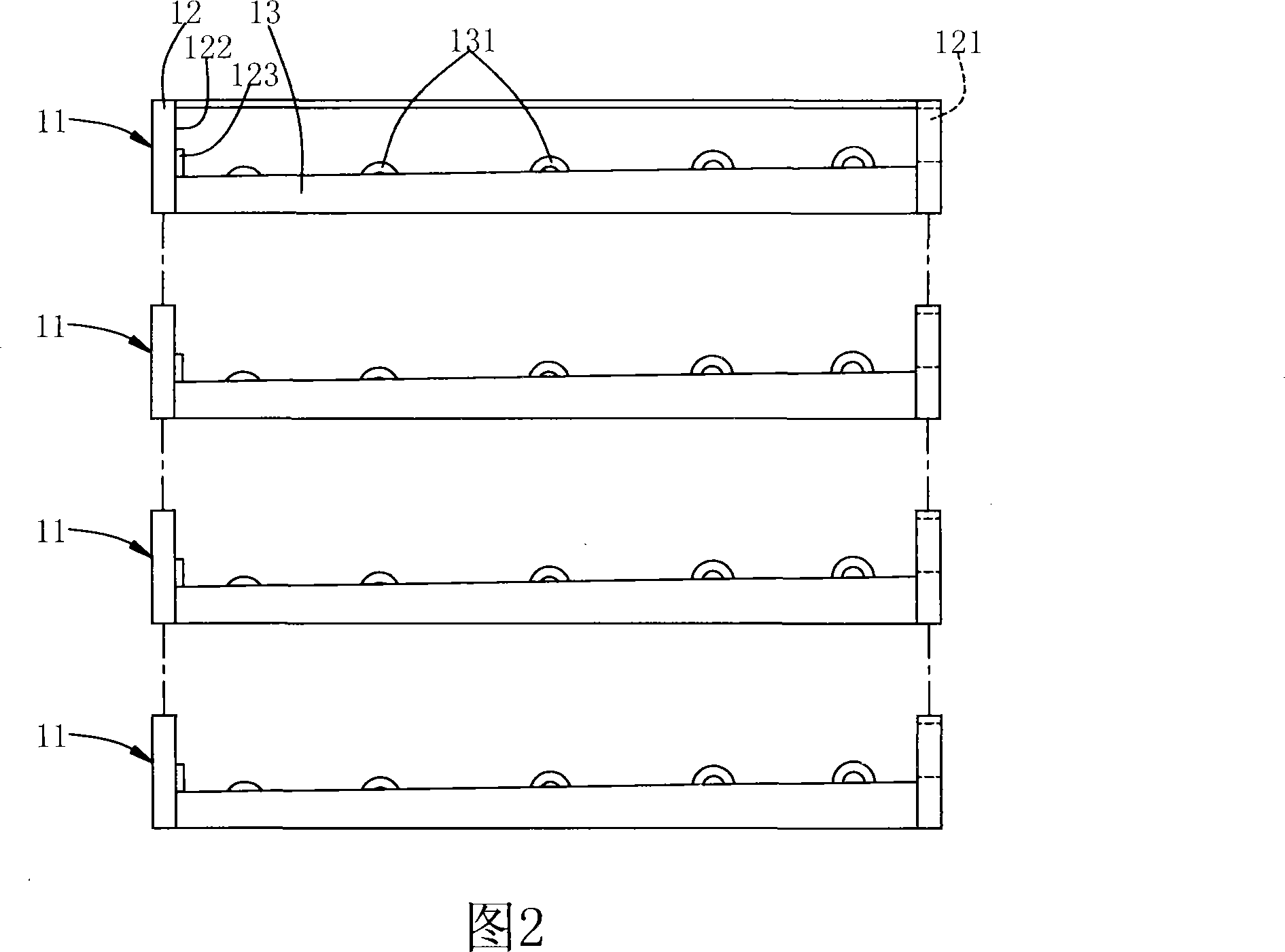 Substrate transfer-machine and substrate take-in box thereof