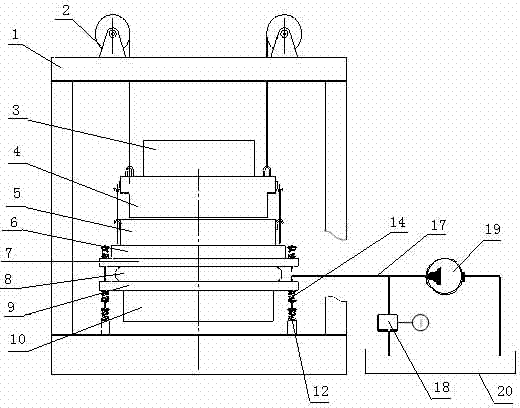 Vibration molding machineof film type hydraulic vibration exciter