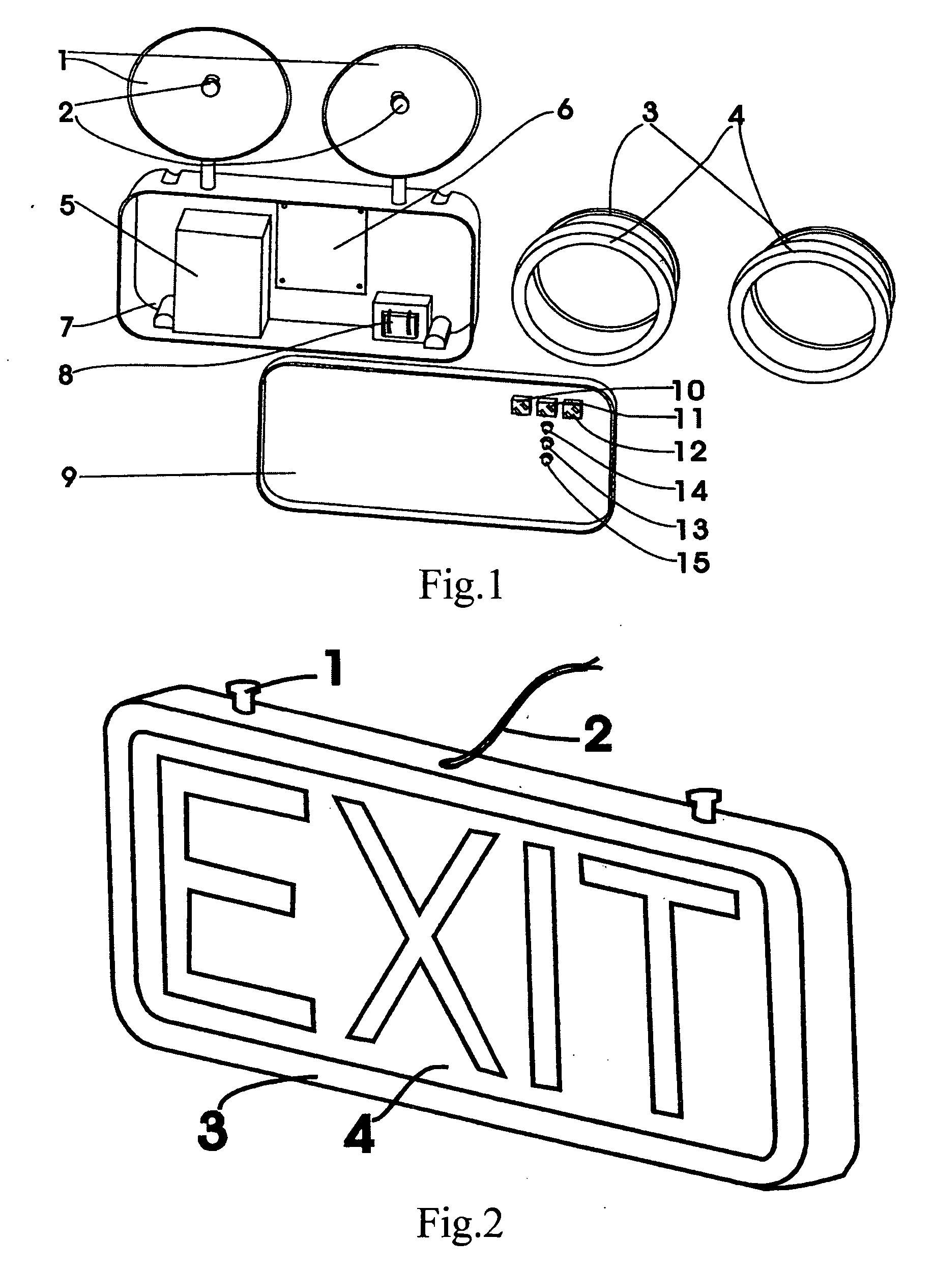 Apparatus integrated with cold light emergency lamp and cold light exit sign