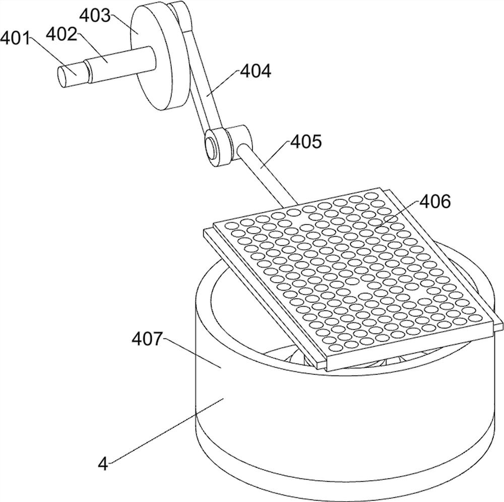 Calcining device capable of separating powder from crushed stone after crushing of limestone