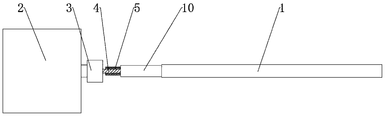 Light-guide optical fiber visible ureteral stent