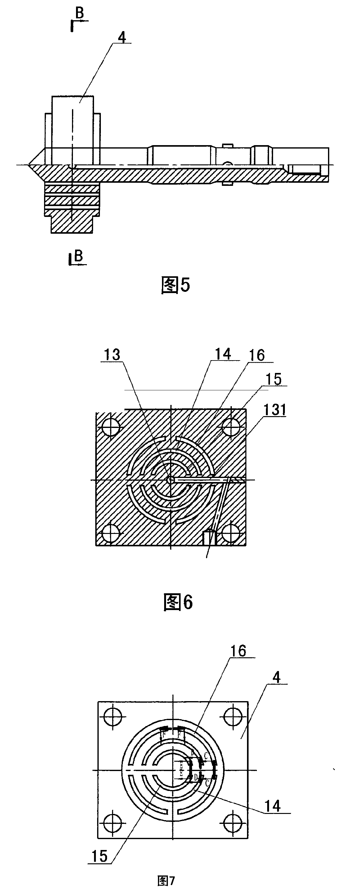 Blow-moulding device for composite plastic bottle and method for manufacturing composite plastic bottle