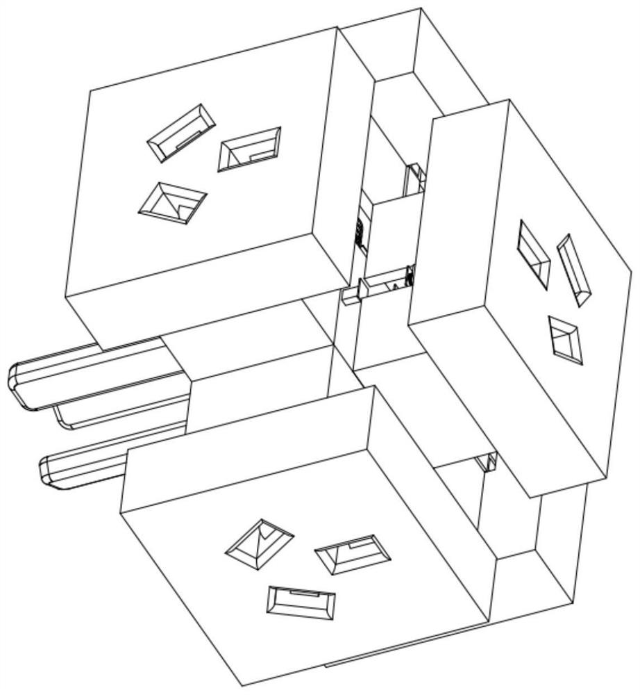 A combined anti-shock socket