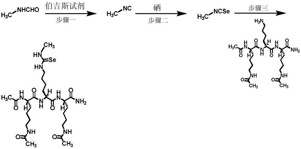 Selenourea warhead and building method thereof