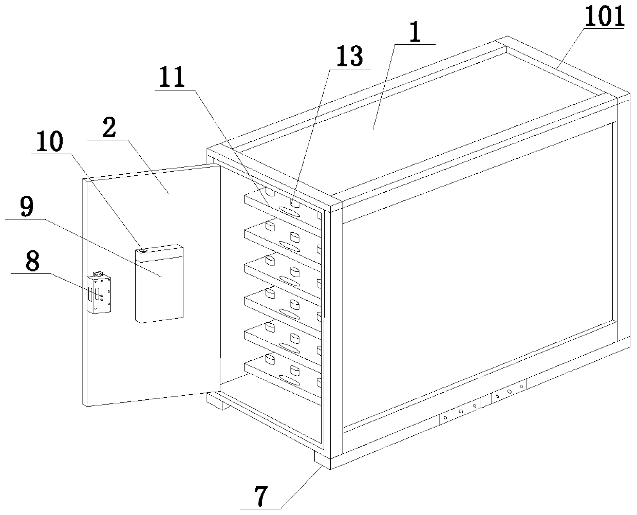 Anti-theft transport box for bonding gold wire