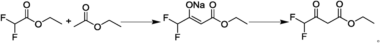Method for preparing ethyl 4,4-difluoroacetoacetate