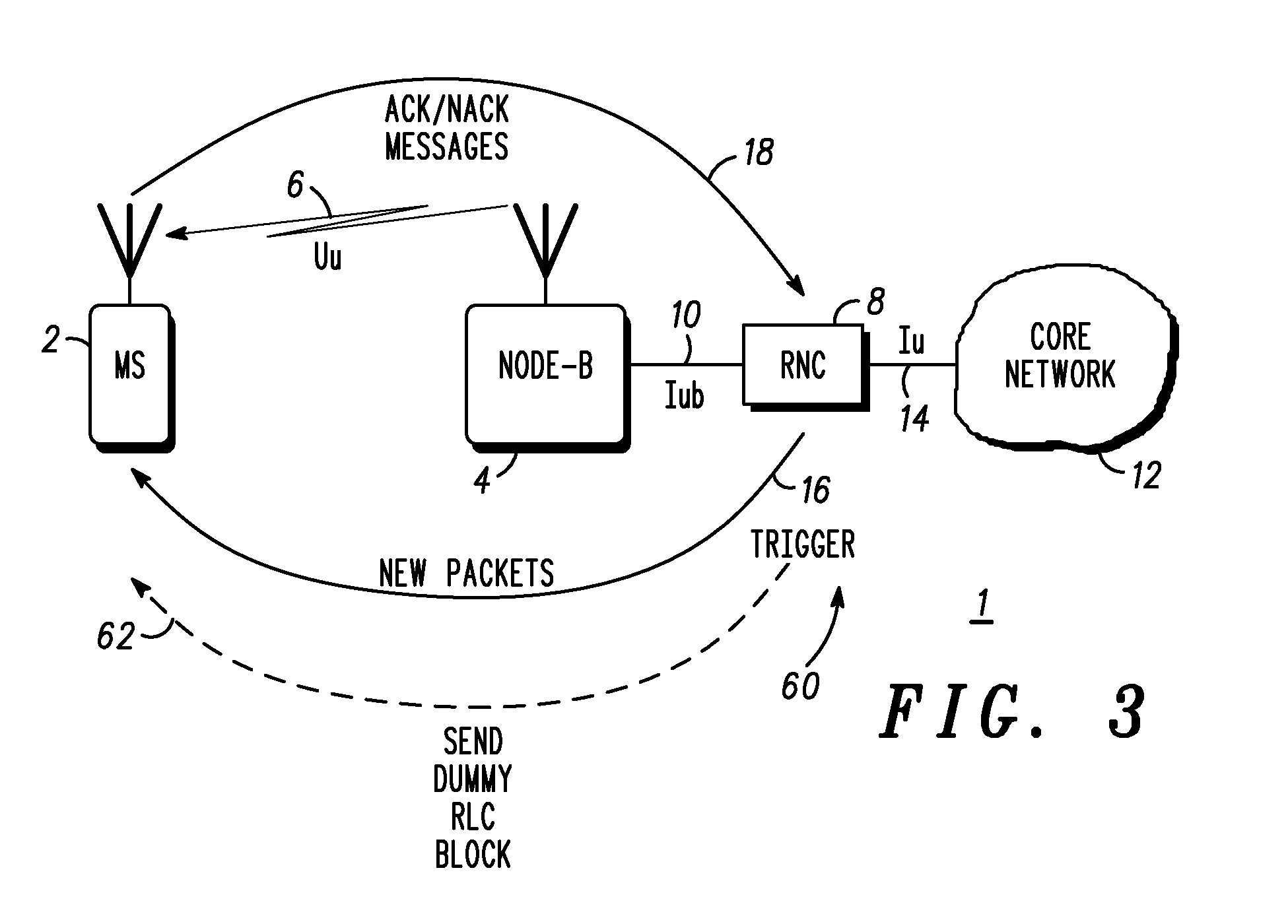 Optimised packet data transmission protocol in a communication system employing a transmission window