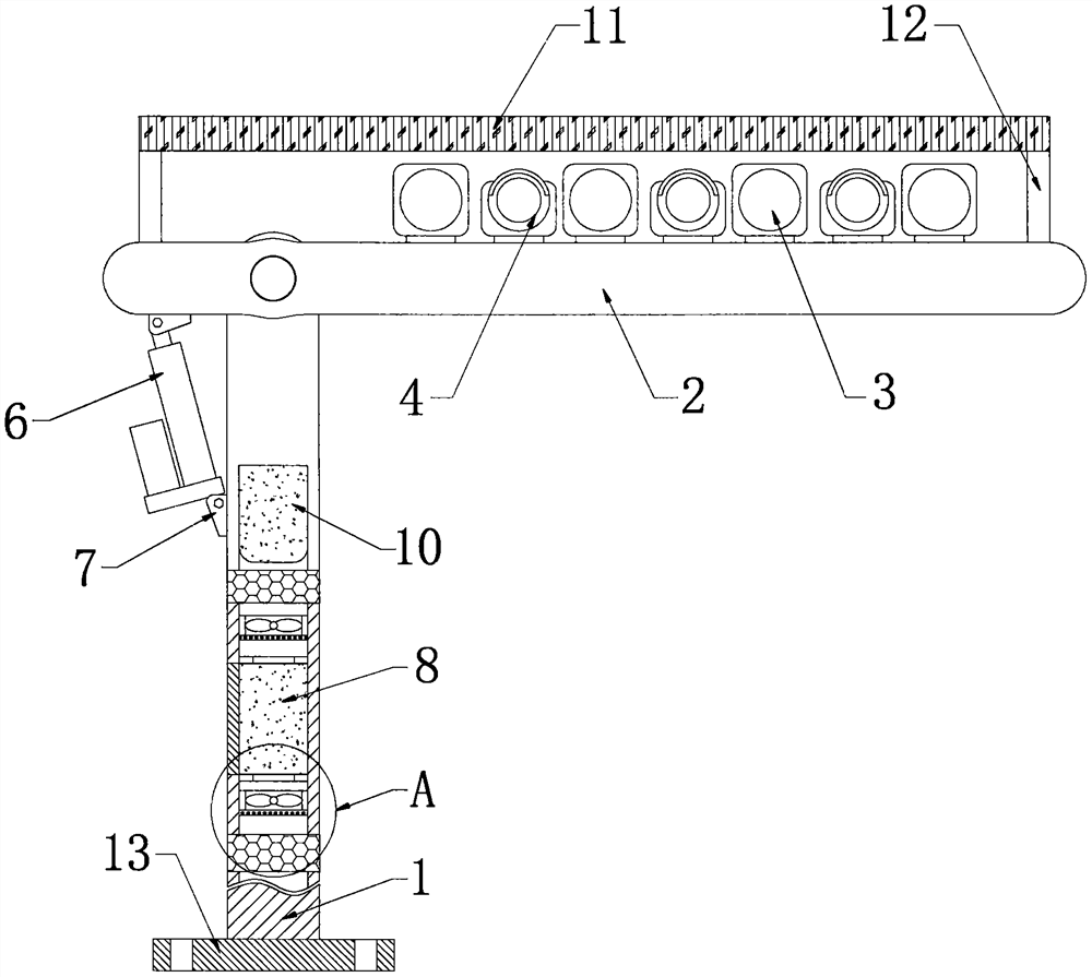 Traffic signal control system based on intelligent lamp post