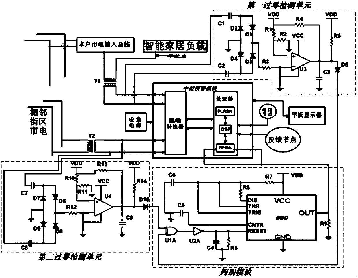 Detection equipment based on smart home power supply circuit