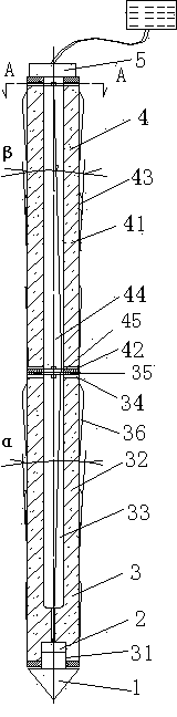 High-bearing-capacity foundation pile and method for processing same and foundation