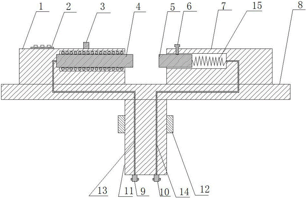 Secondary pressure plate capable of remotely monitoring blocking/deblocking state