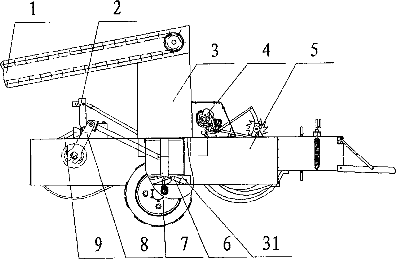 Blade-type straw collecting device