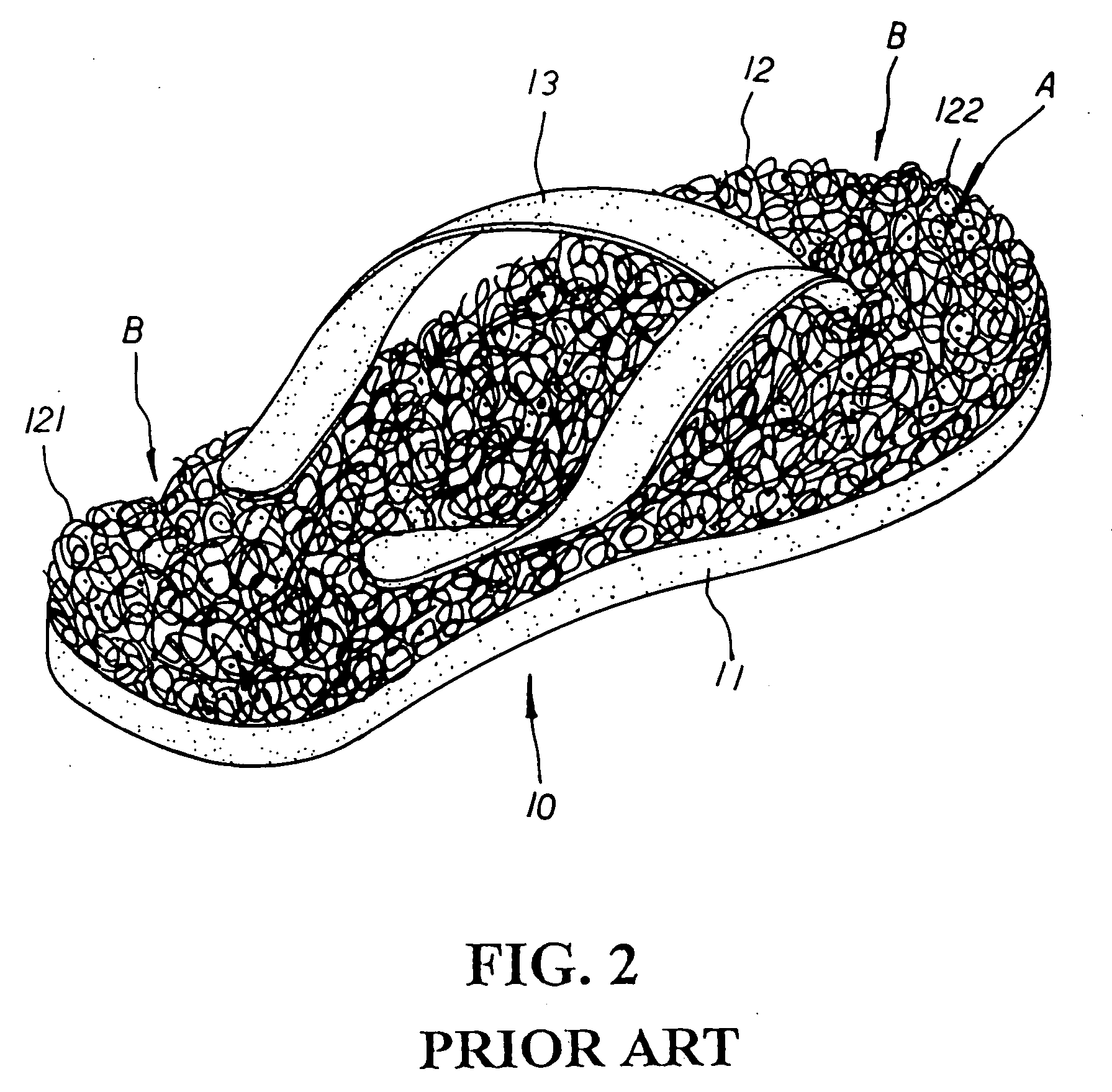 Inner sole assembly for slipper or sandal