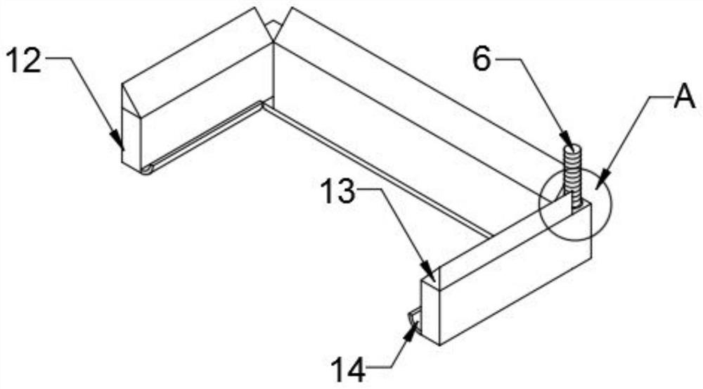 A commercial square water supply reservoir and its water purification structure