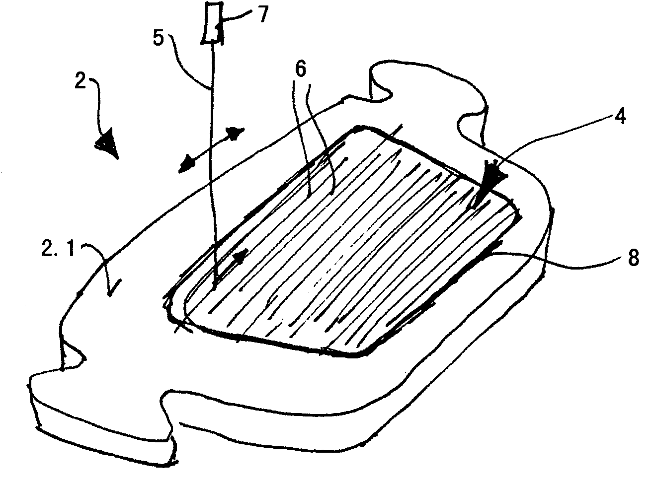 Method for processing a lining holder
