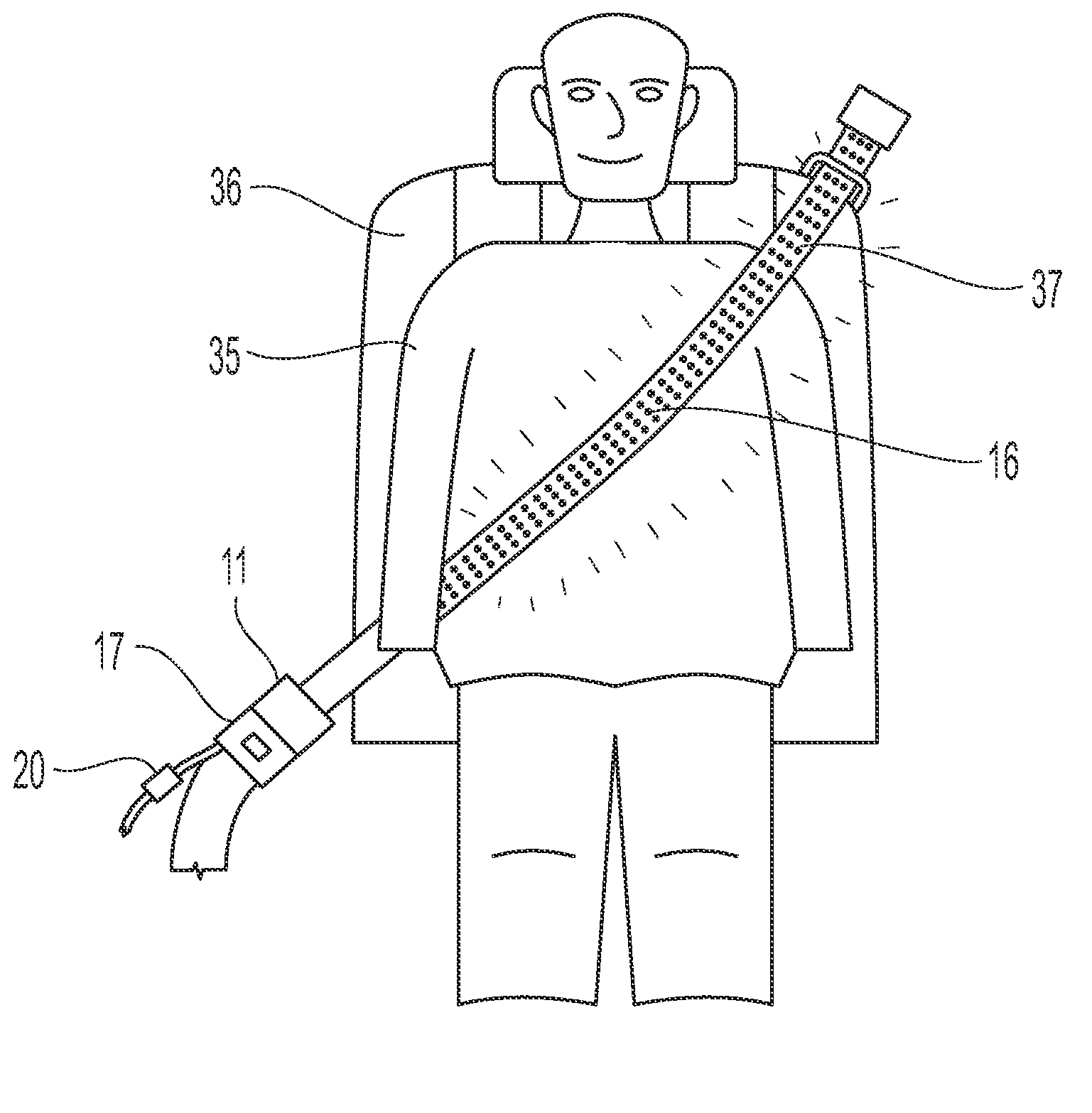 Apparatus and method for indicating seatbelt usage