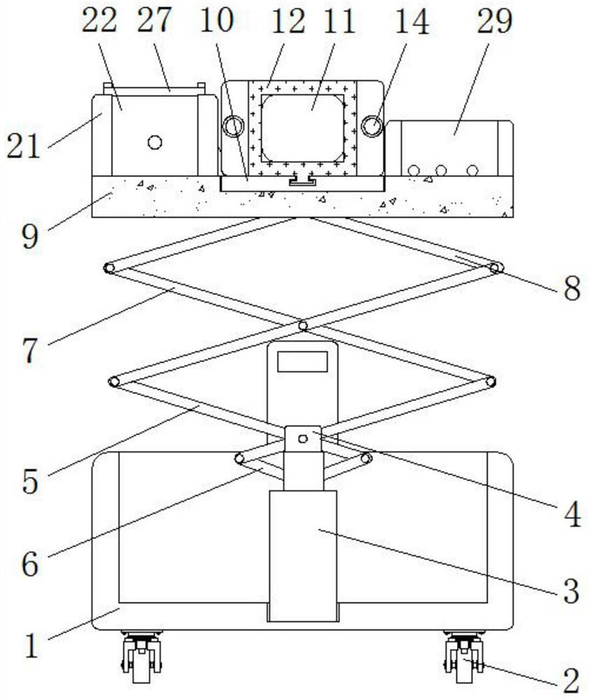 Wind power dust collection type low-dust drilling device for wall decoration