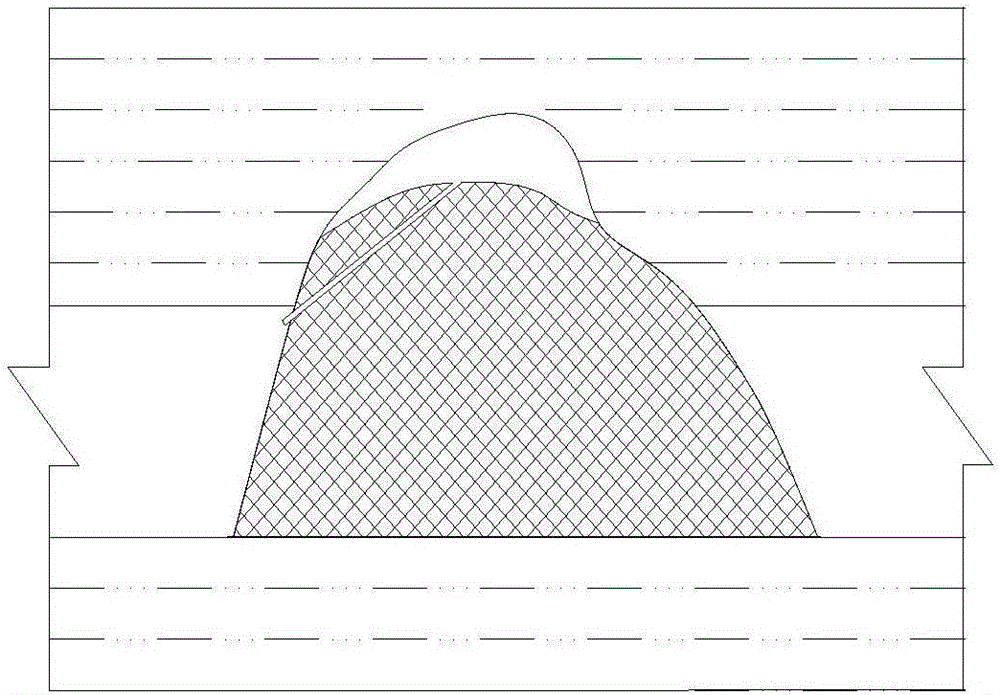 Roadway roof-fall zone detection and processing method based on radar detection technique