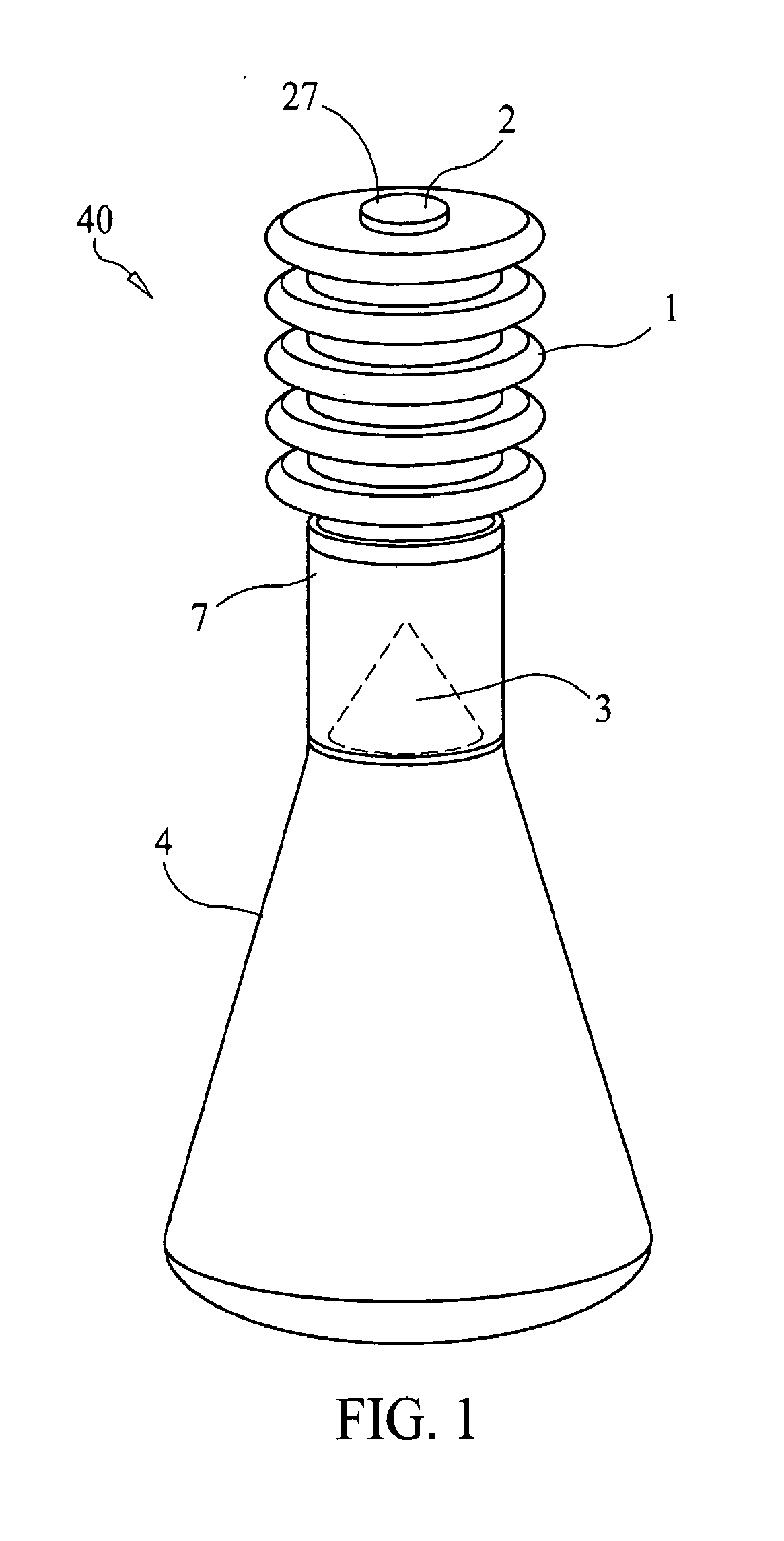 Self-contained breathing closure and container