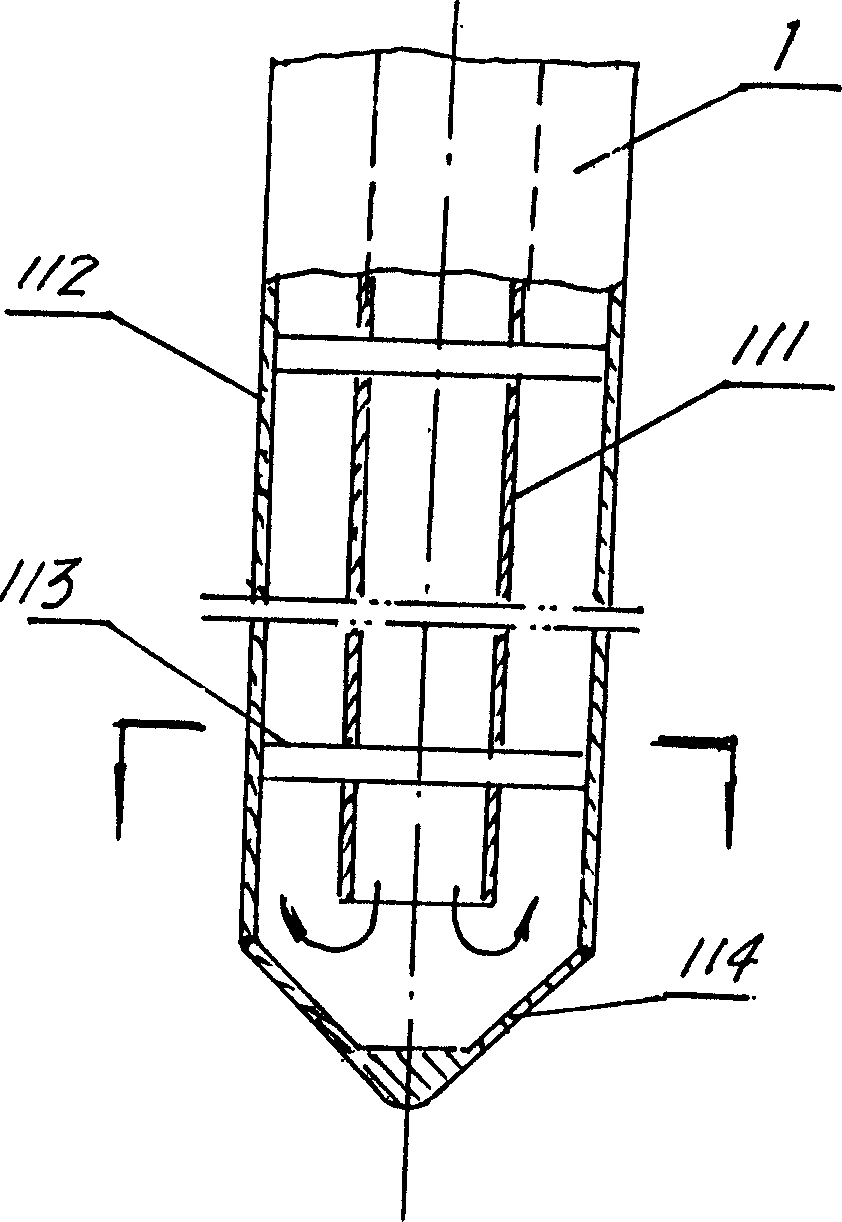 Buried reflux casing type circulating geothermal heat exchanger and use thereof