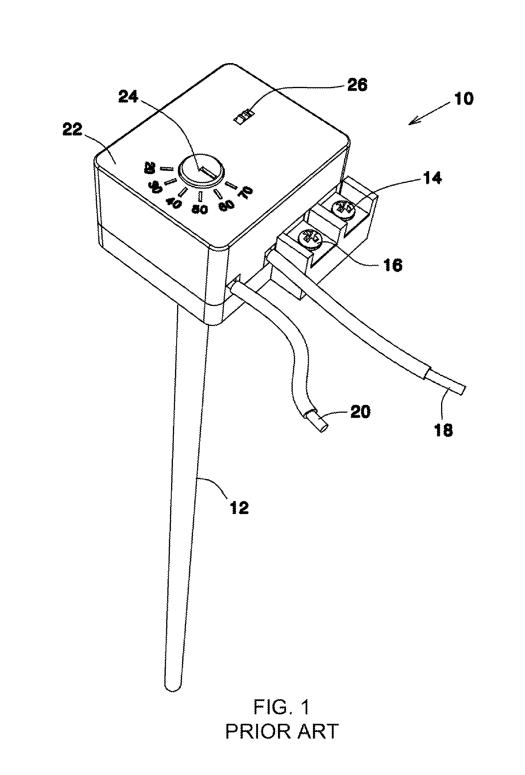 Water immersion thermostat and method for using thereof