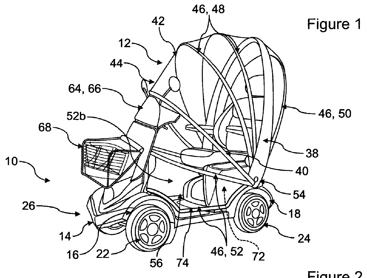 Retractable mobility-scooter canopy system