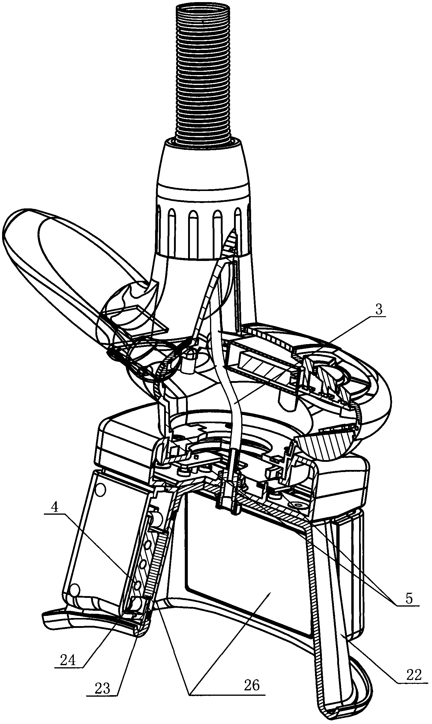 Method for reducing human body fat and weight reducing instrument adopting method