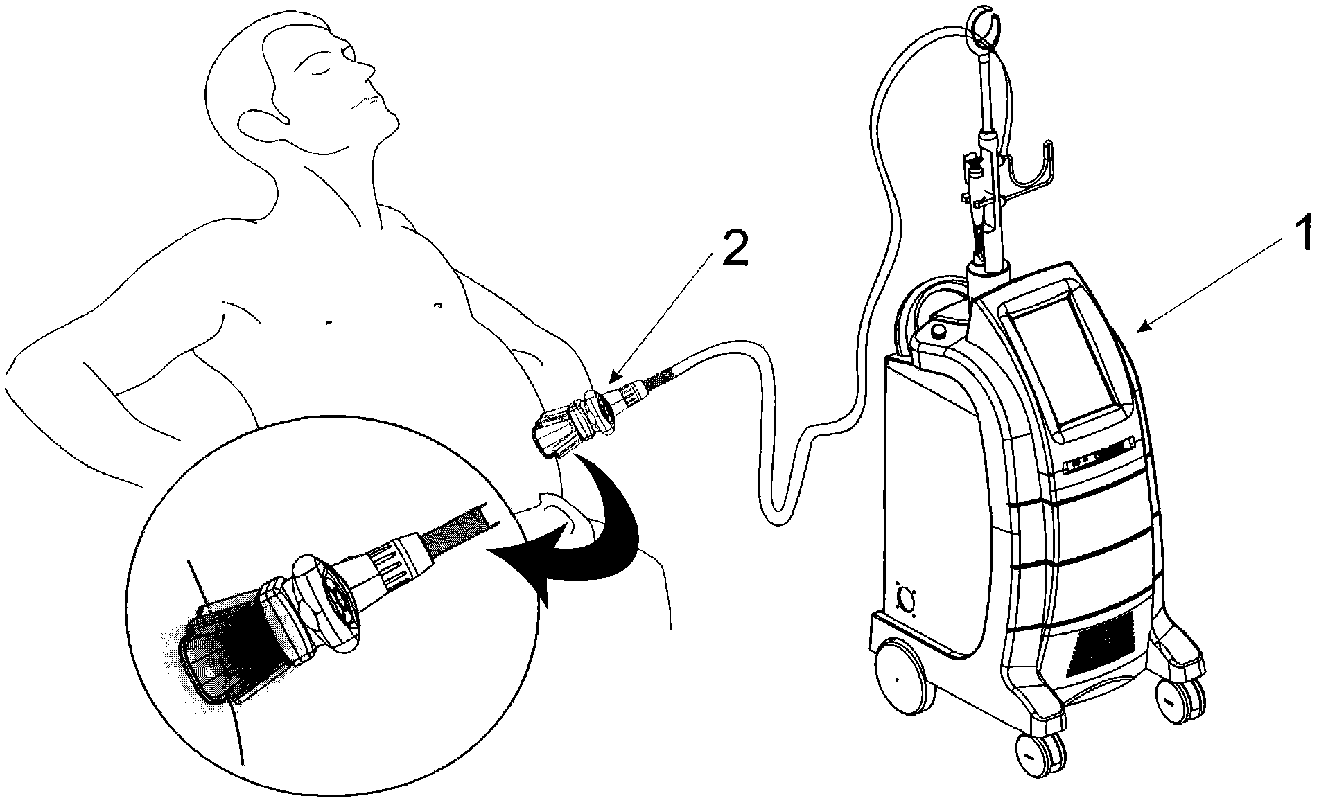 Method for reducing human body fat and weight reducing instrument adopting method