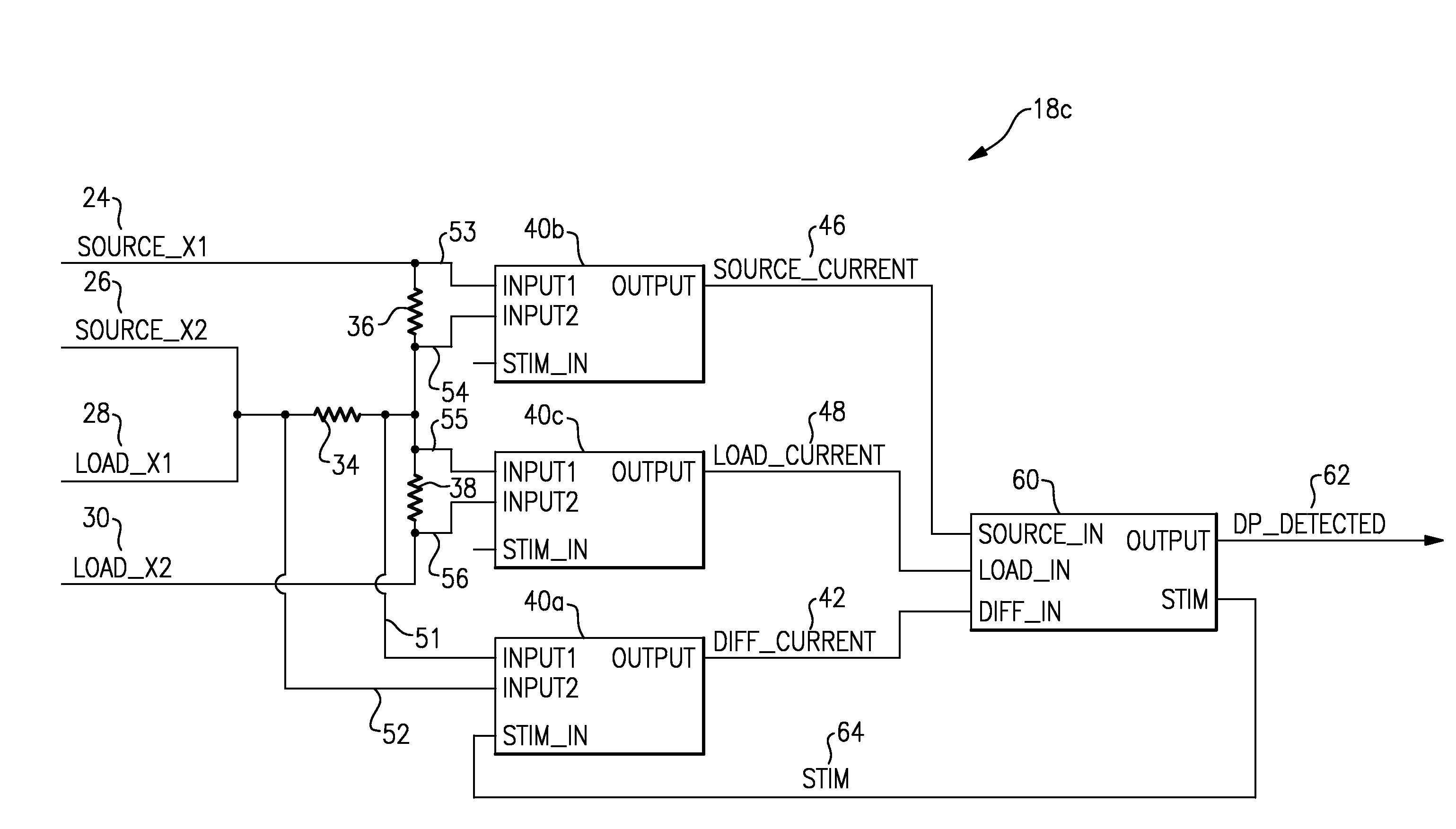 Differential power detection