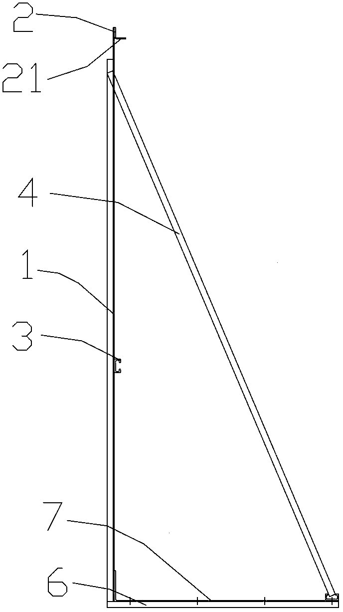 Positioning device and positioning method for oblique handrail supports of moving pavement