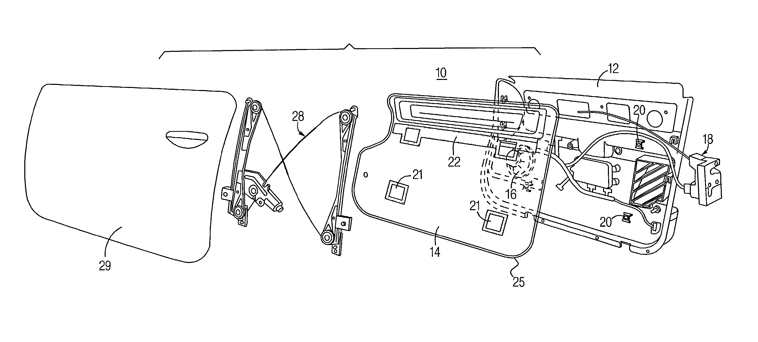 Trim panel with applied water barrier